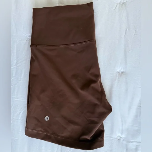 lululemon athletica Brown High-Rise Bike Shorts - Picture 1 of 4